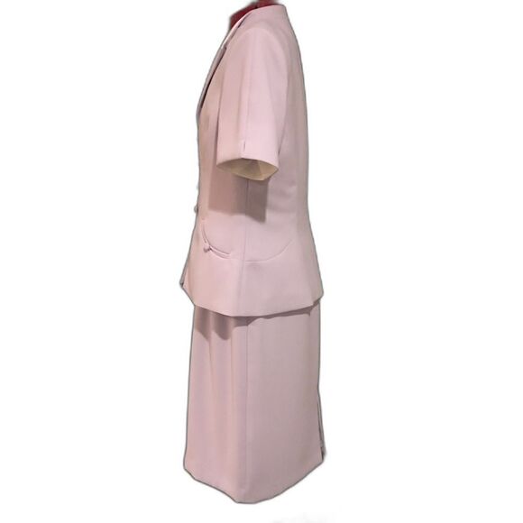 Kasper ASL Jacket Dress Women’s Size 10 Lilac 2-Piece Suit Dress Short Sleeve - Picture 3 of 11